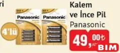 Panasonic Kalem ve İnce Pil 4'lü