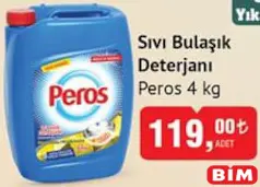 Peros Sıvı Bulaşık Deterjanı 4 kg