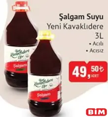 Yeni Kavaklıdere Şalgam Suyu Acılı-Acısız 3 L