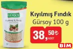 Gürsoy Kıyılmış Fındık 100 g