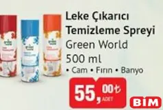 Green World Leke Çıkarıcı Temizleme Spreyi 500 ml