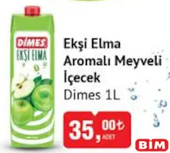 Dimes Ekşi Elma Aromalı Meyveli İçecek 1 L