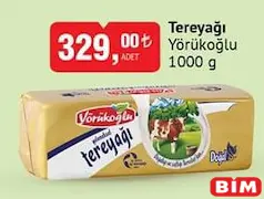 Yörükoğlu Tereyağı 1000 g