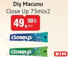 Close Up Diş Macunu 75mlx2