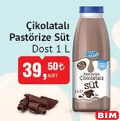 Dost Çikolatalı Pastörize Süt 1 L