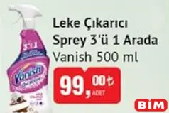 Vanish Leke Çıkarıcı Sprey 3'ü 1 Arada 500 ml