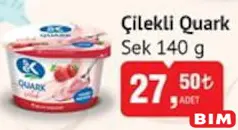 Sek Çilekli Quark 140 g