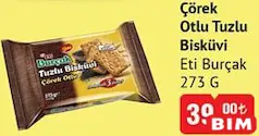 Eti Burçak Çörek Otlu Tuzlu Bisküvi 273 g