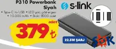 S-link P310 Powerbank Siyah