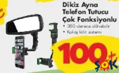 Dikiz Ayna Telefon Tutucu Çok Fonksiyonlu