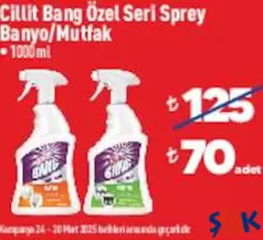 Cillit Bang Özel Seri Sprey Banyo/Mutfak 1 L