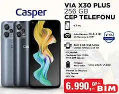 Casper Via X30 Plus 256 GB Cep Telefonu