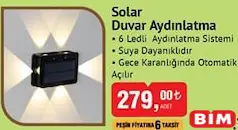 Solar Duvar Aydınlatma 6 Ledli