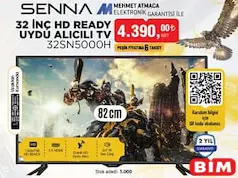 Senna 32SN5000H 32 inç HD Ready Uydu Alıcılı TV/Televizyon