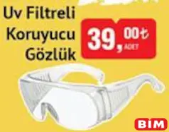 Sgs UV Filtreli Koruyucu Gözlük