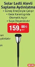 Solar Ledli Alevli Saplama Aydınlatma