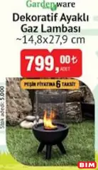 Gardenware Dekoratif Gaz Lambası