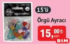 Ören Bayan Örgü Ayracı 15'li