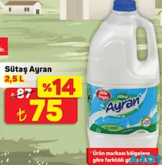 Sütaş Ayran 2,5 L