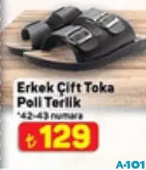 Juno Erkek Çift Toka Poli Terlik