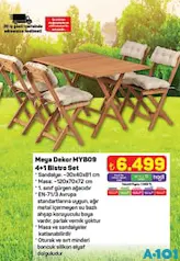 Meya Dekor MYB09 4+1 Bistro Set