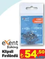 Exent Fishing Klipsli Fırdöndü