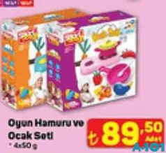 Oyun Hamuru ve Ocak Seti 4x50 g