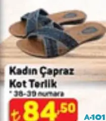 Juno Kadın Çapraz Kot Terlik