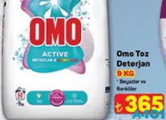 Omo Toz Deterjan Beyazlar ve Renkliler 9 kg