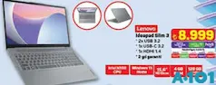 Lenovo Ideapad Slim 3 Laptop/Notebook/Dizüstü Bilgisayar