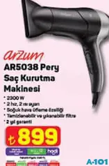 Arzum AR5038 Pery Saç Kurutma Makinesi