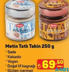 Metin Tatlı Tahin 250 g