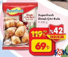 Superfresh Elmalı Çıtır Rulo 420 g