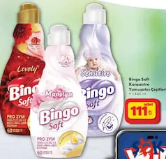 Bingo Soft Konsantre Yumuşatıcı Çeşitleri 1440 ml