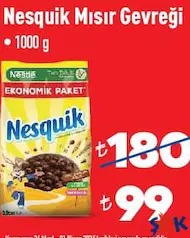 Nesquik Mısır Gevreği 1000 g