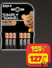 Duracell AAA6 Pil