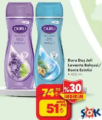 Duru Duş Jeli Lavanta Bahçesi/Deniz Esintisi 450 ml