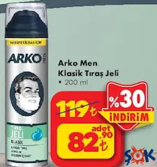 Arko Men Klasik Tıraş Jeli 200 ml