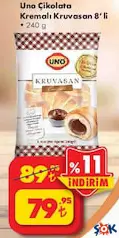 Uno Çikolata Kremalı Kruvasan 8'li 240 g