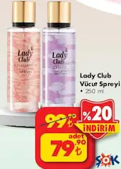 Lady Club Vücut Spreyi 250 ml