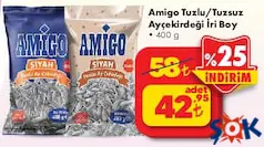 Amigo Tuzlu/Tuzsuz Ayçekirdeği İri Boy 400 g