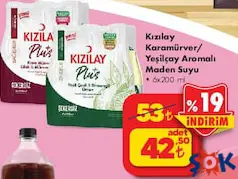 Kızılay Karamürver/Yeşilçay Aromalı Maden Suyu 6x200 ml