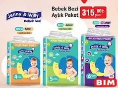 Jenny & Willy Bebek Bezi Aylık Paket