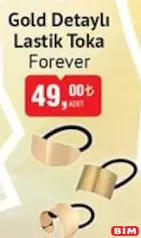 Forever Gold Detaylı Lastik Toka