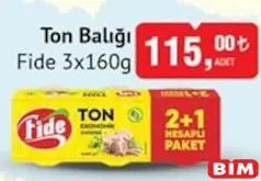 Fide Ton Balığı 3x160g