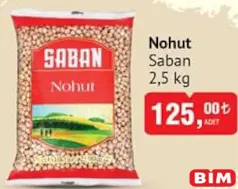 Saban Nohut 2,5 kg