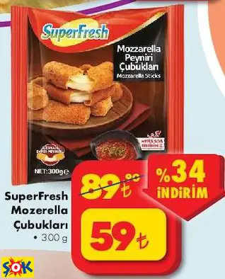 Superfresh Mozerella Çubukları