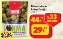 Züber Lokma Antep Fıstığı 96G