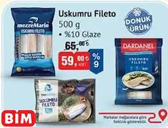 Uskumru Fileto 500G